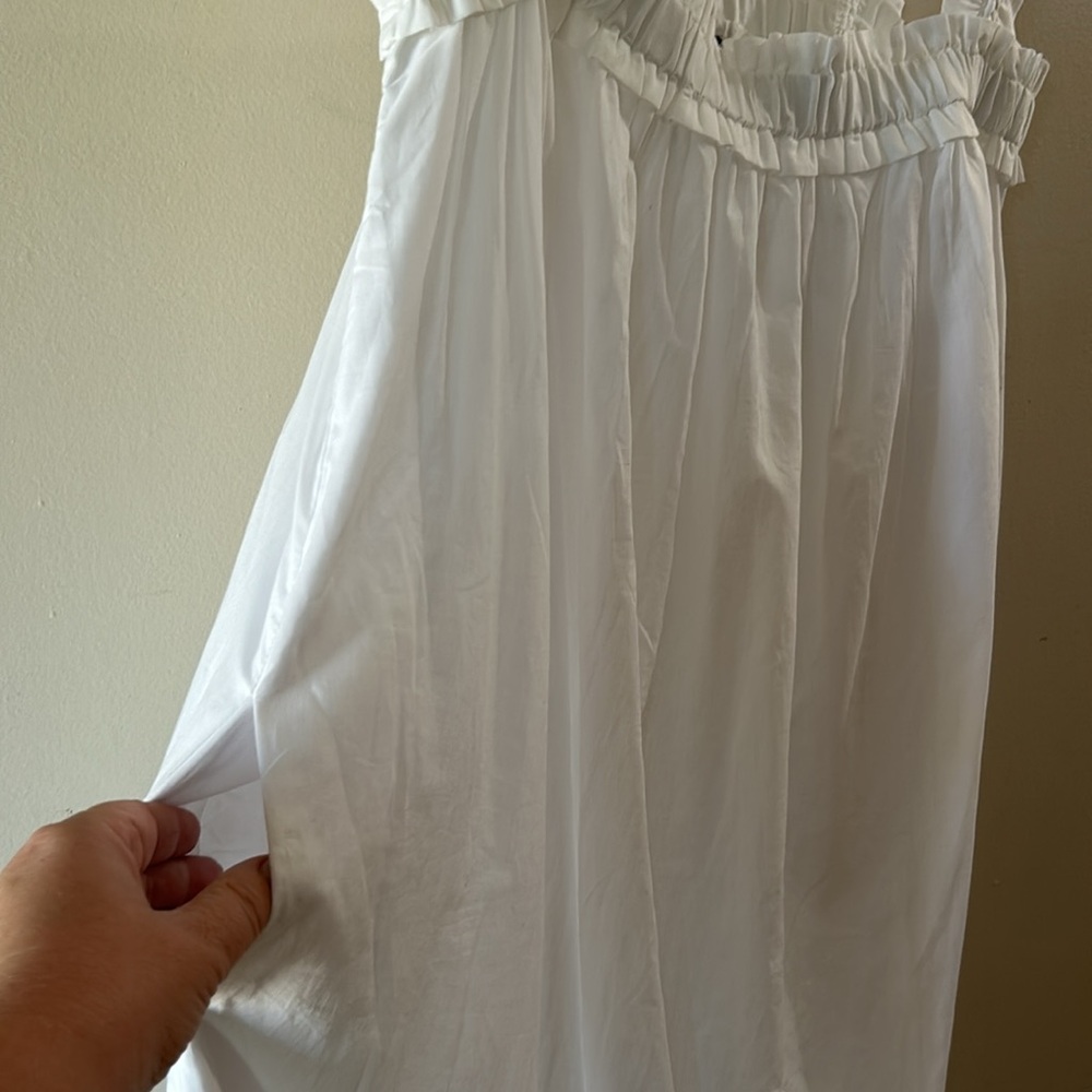 J. Crew cotton voile ruffle-trim shift dress size large - Picture 9 of 12